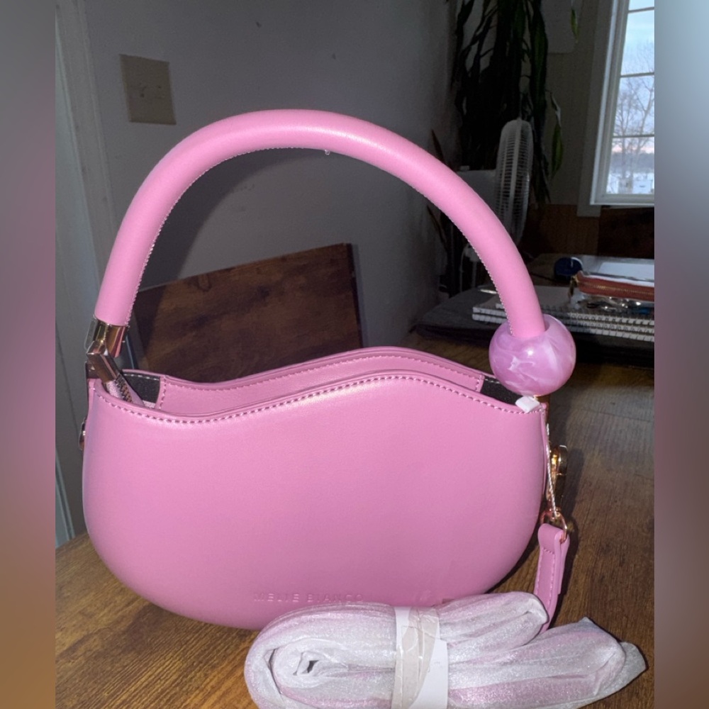 NEW Melie Bianco Purple Small Vegan Leather Recycled Crossbody Bag Purse